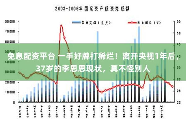 免息配资平台 一手好牌打稀烂！离开央视1年后，37岁的李思思现状，真不怪别人